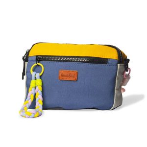 Bolsa alça de corda Azul e amarelo