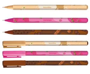 Caneta Esferográfica Napolitano Holic Docinhos 0.7mm c/ cheirinho - TRIS - UND