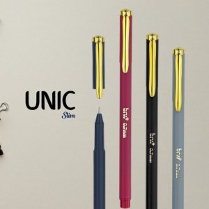 Caneta Esferográfica Unic Slim 0.7mm Tinta Azul BRW