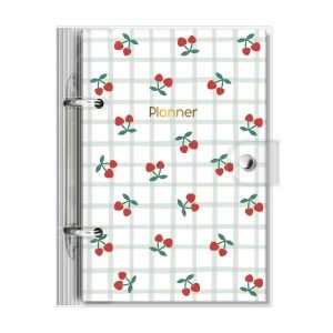 Planner Permanente P com botao Cereja
