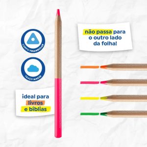 Lápis Marca-Texto Fluo – Tris