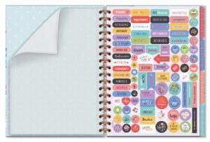 Caderno Folhas Removíveis - Fina Ideia - Borboletas no Jardim
